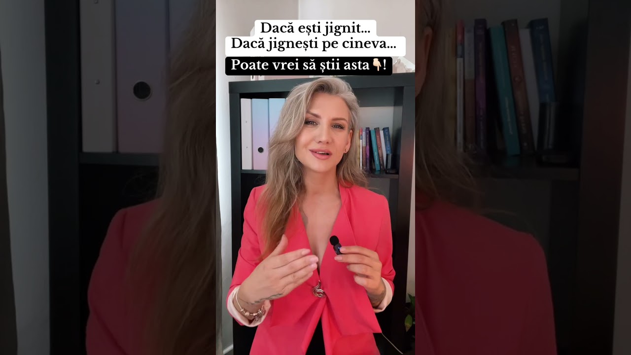 🛑Dacă jignești sau dacă ești jignit…