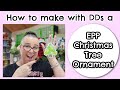 DDs How to Make an EPP Christmas Tree Ornament | English Paper Piecing  #SewingTutorial