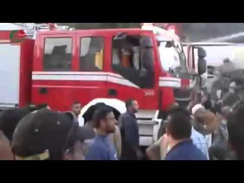 الدفاع المدني يخمد حريق مستودع قطع سيارات في العقبة