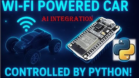 Built My Own Smart RC Car Using ESP32 & Control by Python | Full Wireless + Future AI Upgradble!