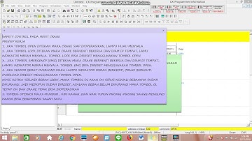 SIMULASI HOIST CRANE DENGAN CX PROGRAMMER DAN CX DESIGNER PART I