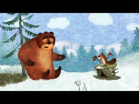 Мультфильм барсук и медведь
