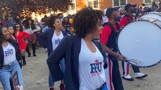 howard university homecoming vlog | pep rally, fashion show, halloween, blackburn protest etc