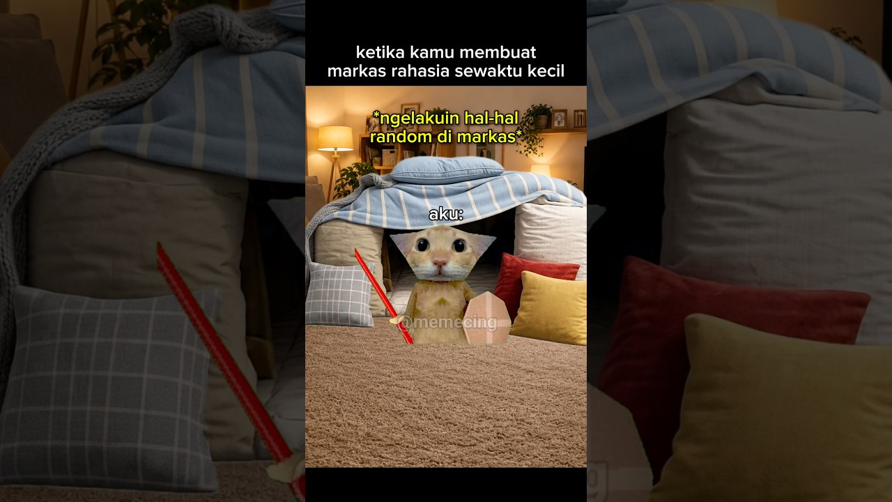 pernah bikin rumah rumahan pas kecil gak?🤣 #meme #memekucing #kucing #kucinglucu #fyp #viral