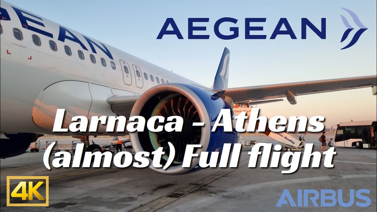 TRIP REPORT | Aegean Airlines Larnaca to Athens | (almost)Full flight