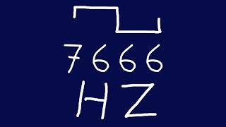 7666 hz square