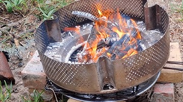 Make biochar and charcoal smokelessly, simply, with minimal equipment in 30 minutes