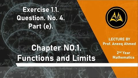 2nd Year Math | Chap No 1 Ex 1.1. Q. No. 4. Part 5/8 | CAPS Online Academy | Prof. Aneeq Ahmed