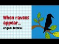 Easy Origami Raven For Halloween Decoration 