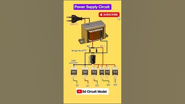 Multi Output Voltage Power Supply 🔥 5V/9V/12V/15V/18V Regulator Circuit #electrical #viral #diy