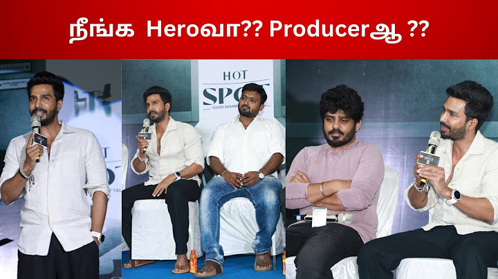 HERO வா?? PRODUCER ?? | Vishnu Vishal at Hotspot 2 much launch event |pressmeet