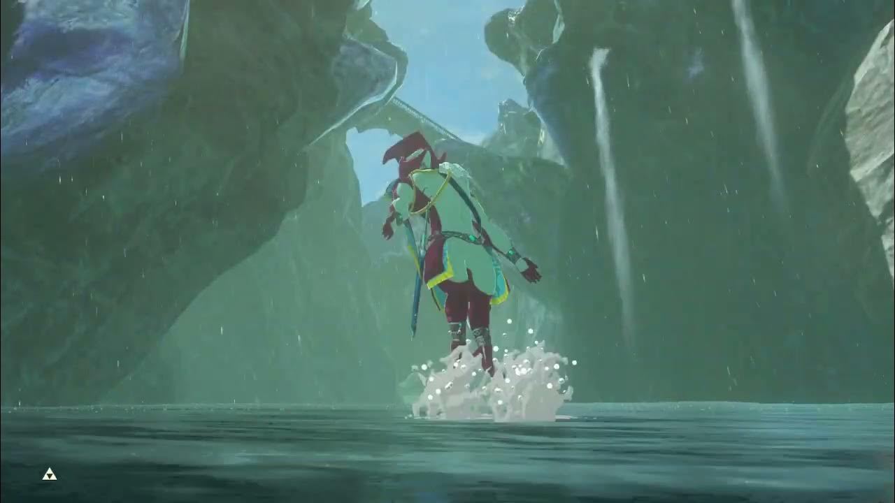 Zelda botw Most go straight which jumps over river Not down crossing