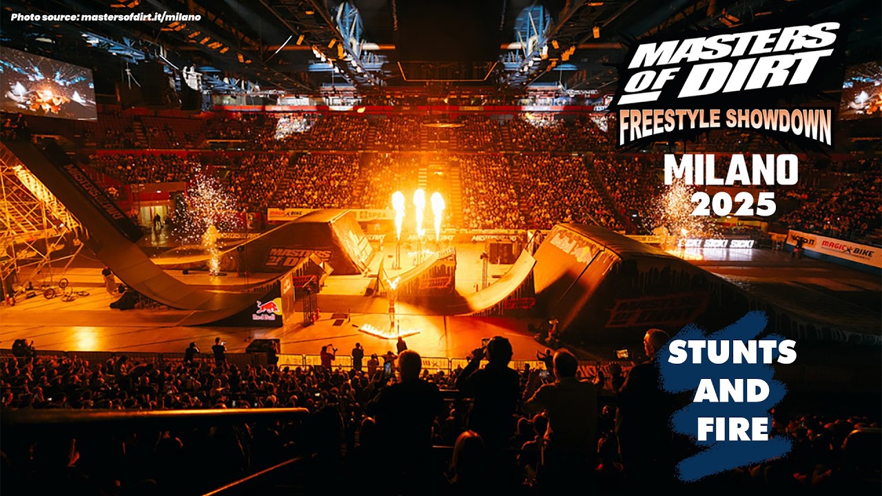Masters of Dirt Milano 2025   Flame Stunts, and Closing performance