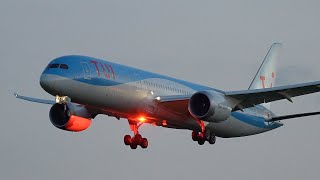 Sunset Plane Spotting at East midlands Airport - A300, 757, 767, 777, 787