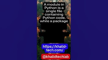 Explain the difference between a module and a package in Python. #shorts #youtubeshorts #viral
