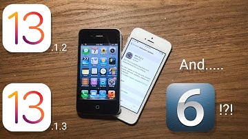 iOS 13.1.2/13.1.3 And iOS 6 UNSIGNED?!? iOS 13.2.2 OUT NOW!