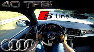 2019 Audi A1 40 TFSI Sportback Sline (200 PS) POV Testdrive AUTOBAHN Beschleunigung & Speed