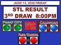 STL 3rd Draw 8pm Result STL Pasay Caloocan  Pasig Marikina Pateros JUNE 12, 2026 FRIDAY