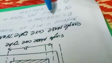 Output equation of single phase core type transformer