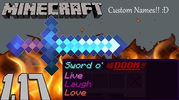 How to Give Items CUSTOM NAMES And Descriptions in Minecraft! (Tutorial, 1.17+ (Java))