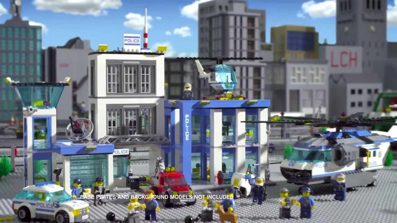 Lego Ausbruch Aus Der Polizeistation Lego Verfolgung Mit Dem Polizei Hubschrauber Youtube