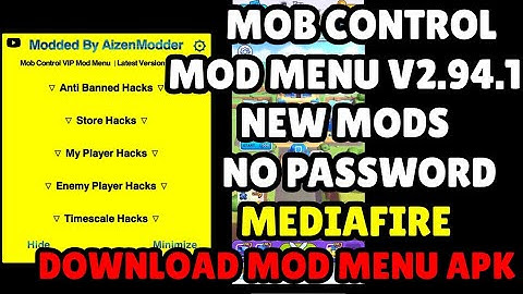 Mob Control Mod Menu v2.94.1 | Unlimited Stars, Unlimited Coins, Spawn Giants, Spawn Champions,