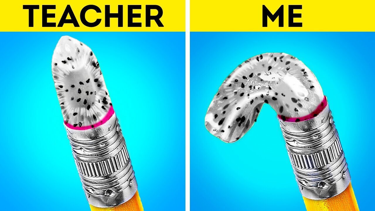 VIRAL TikTok ART HACKS & SCHOOL DIY IDEAS | Funny Painting Hacks ...