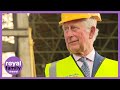 Prince Charles Puts on Hard Hat For Visit to Belfast Shipyard