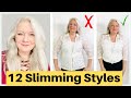 Instantly Look Slimmer ( 12 Tips & Fashion Looks ) Mature Women over 50