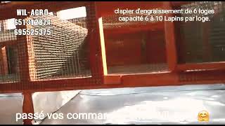 Clapier d'engraissement pour LAPIN