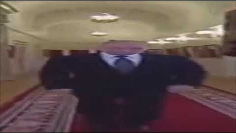 Wide Putin walking but he