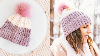 Crochet Dip Dye Hat