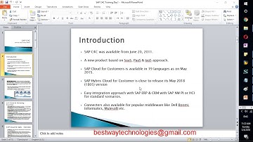 SAP C4C Technical & Functional Training | SAP Cloud for Customer Training Videos |