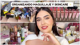 Acompáñame A Organizar Mi Maquillaje Y Skincare + Preparando Giveaway|Perfumes Dossier ✨🤍