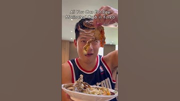 Raw Marinated Crab in Korea!!