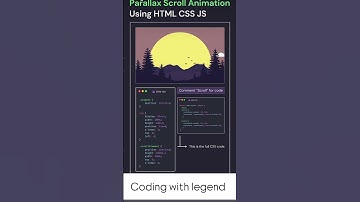 Animation Parallax scroll using HTML CSS 🤯☠️cool   parallax scrolling animation #html #programming