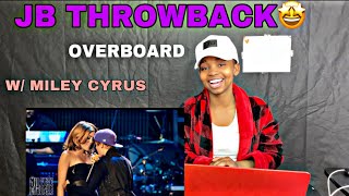 JUSTIN BIEBER & MILEY CYRUS - OVERBOARD |LIVE AT MADISON SQUARE GARDEN| REACTION