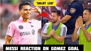 Lionel Messi Reaction on Diego Gomez Goal vs New York Red bulls as Fan Chanting "We Want Messi"