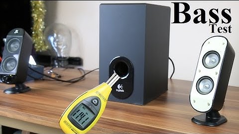 How to remove grill on Logitech x-530 + subwoofer excursion bass dB test