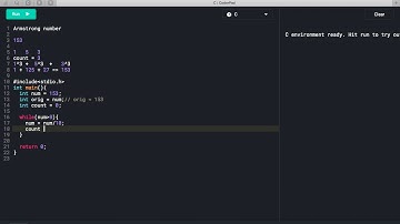 C Program to Check whether a given Number is Armstrong