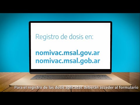 Registro de vacunas en NOMIVAC
