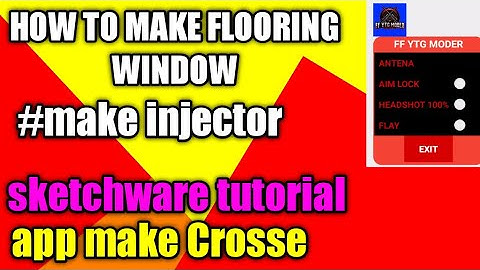 how to make floating window,in sketchware tutorial,make mod menu,android make app