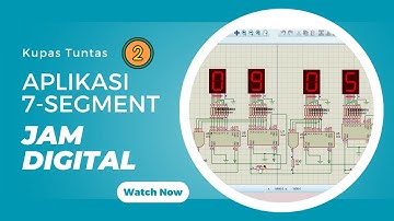 Konfigurasi Detik dengan 2 Buah 7-Segment di Proteus | Jam Digital Tanpa Mikrokontroler | Bagian 2/3