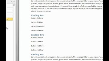 Using Styles for Structure and Accessibility in Word 2010