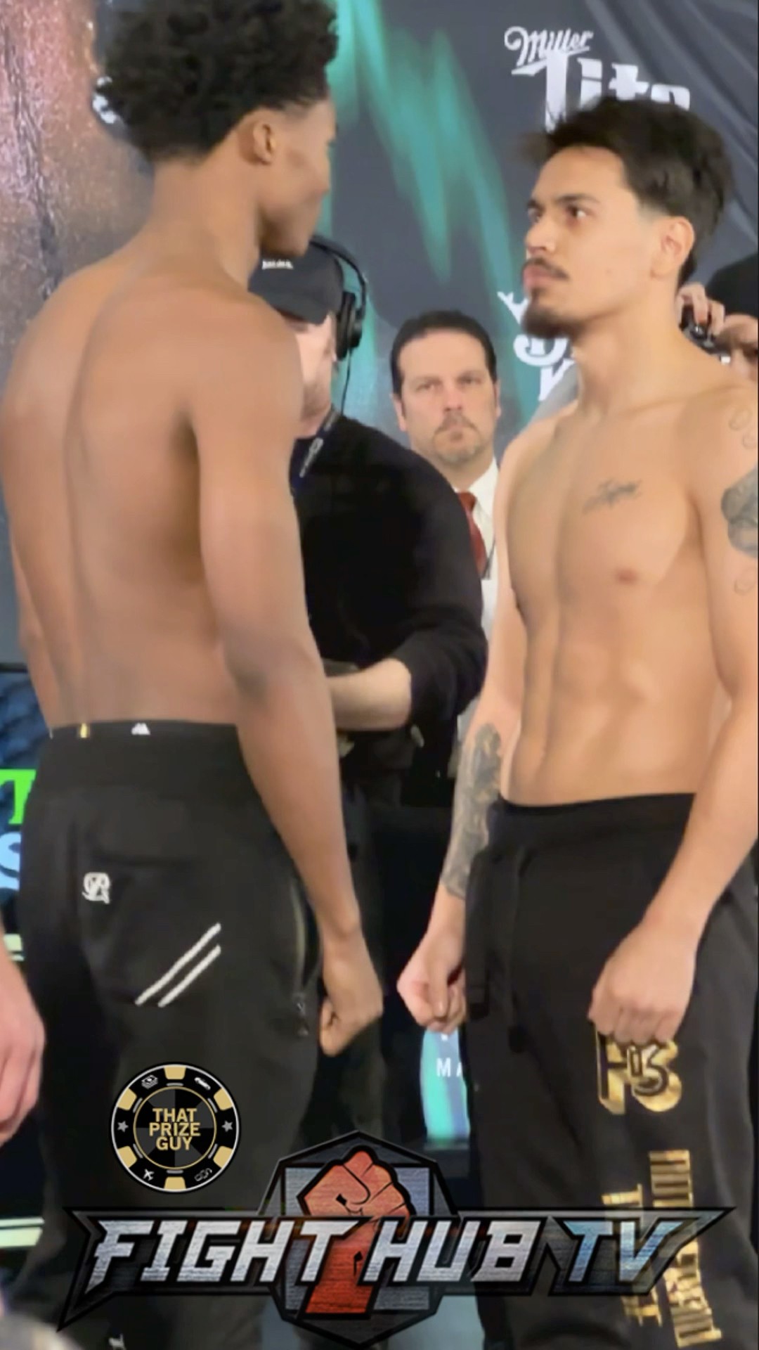 Abdullah Mason INTENSE FACE OFF with Manuel Jaimes at final weigh in
