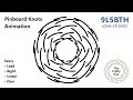 Pinboard Knots – 9L5B Turk’s Head – Animated Tutorial
