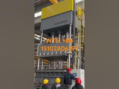 Four-column hydraulic press machine - YouTube