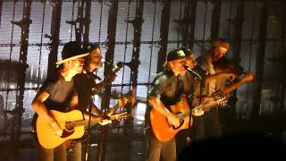 Dierks Bentley, Up on the Ridge Calling Baton Rouge Garth cover, live concert Mt View CA Aug 2023