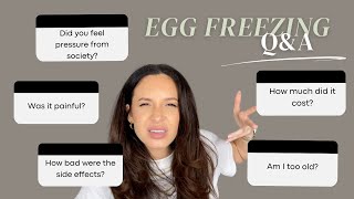 EGG FREEZING Q&A | COST, SIDE EFFECTS & IS IT PAINFUL? | Danielle Peazer