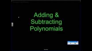 10 1 Adding Subtracting Polynomials